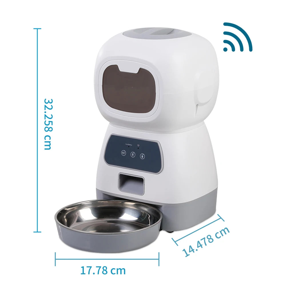 Tuya app control automatic cat feeder scheduling