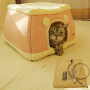 360 cat cave bed no-heat variant in pink