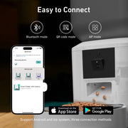 8L cat feeder app control and camera view