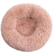 Cloud donut plush cat bed product view