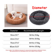 Gradient dark grey donut cat bed