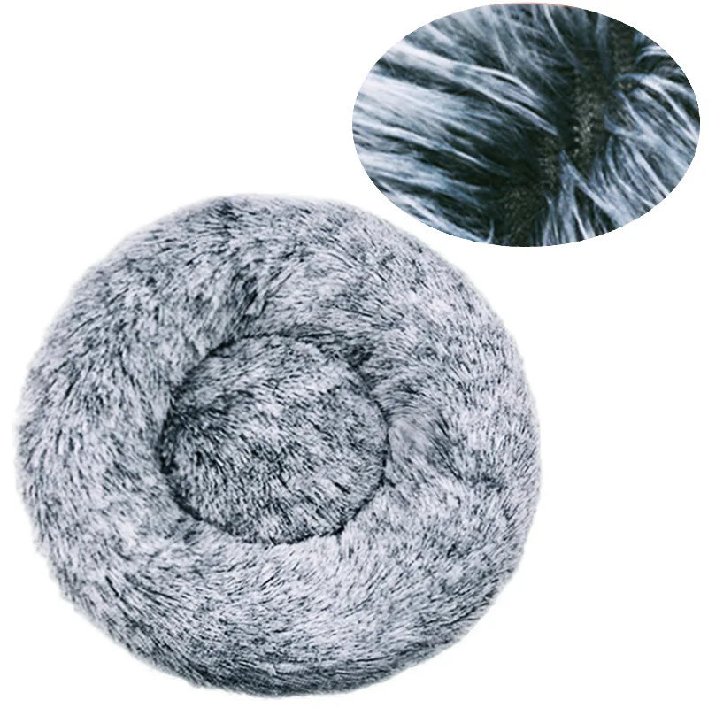 Donut cat bed rim and centre cushion detail