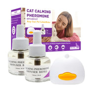 Plug-in cat pheromone diffuser starter kit for calm homes