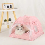 Clamshell cat tent bed product view