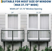 Clear cat window box interior lounging area