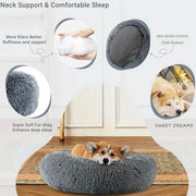 Pumpkin design donut cat bed option