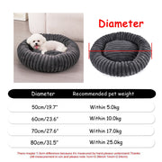 Pumpkin grey plush cat bed design