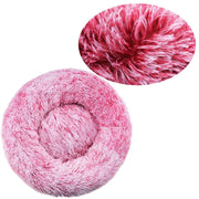 Gradient khaki round cat bed option
