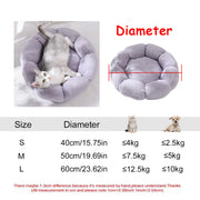 Large 90cm donut bed for big cats and pairs