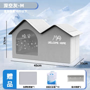 Cooling cat house in shaded room position