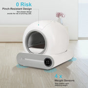 DOEL self-cleaning litter box waste capacity detail