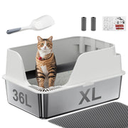 Extra large open litter box for large cat breeds