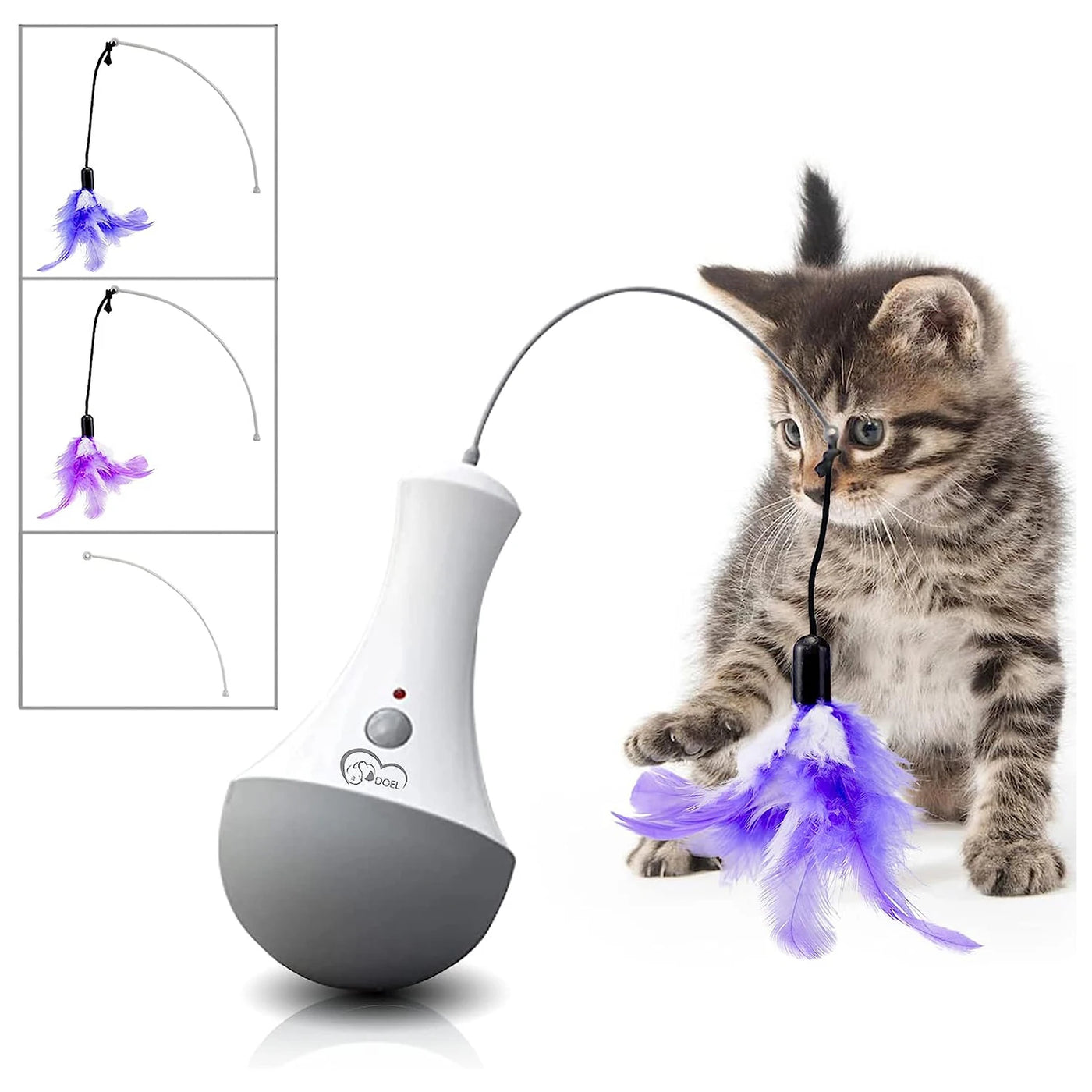 Automatic feather cat teaser product view