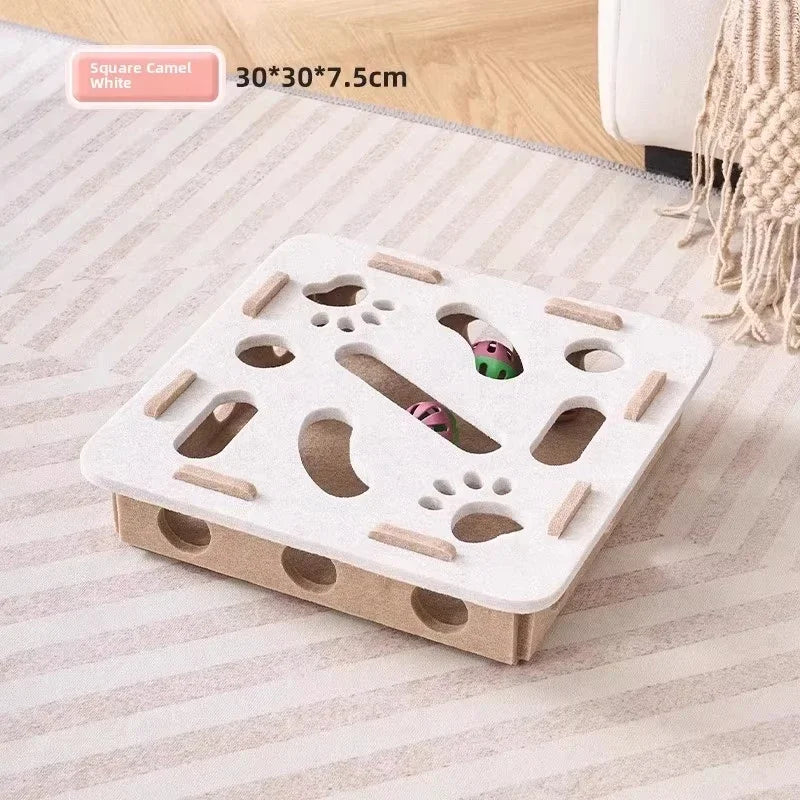 Slow feeder felt mat for cats, surface texture detail