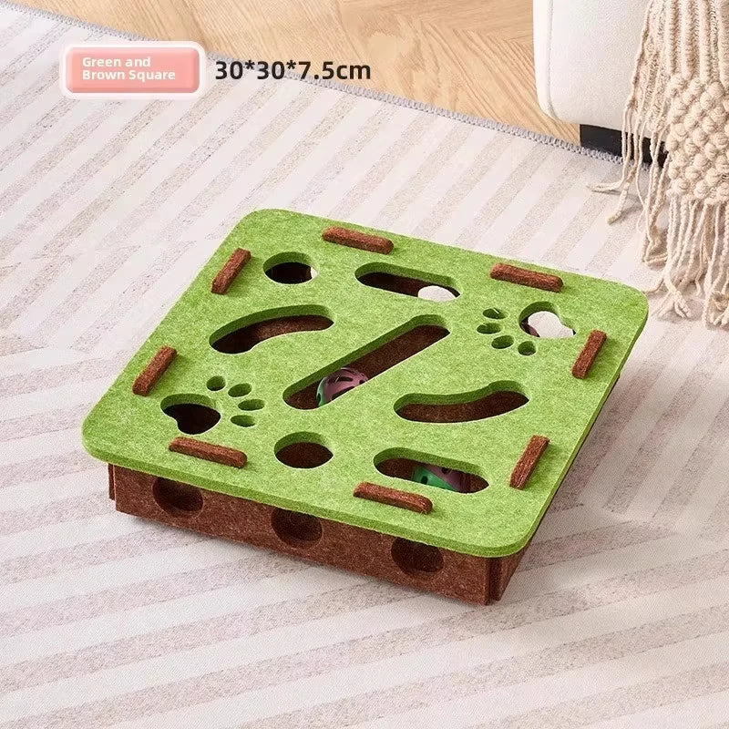 Felt forage cat puzzle toy product detail