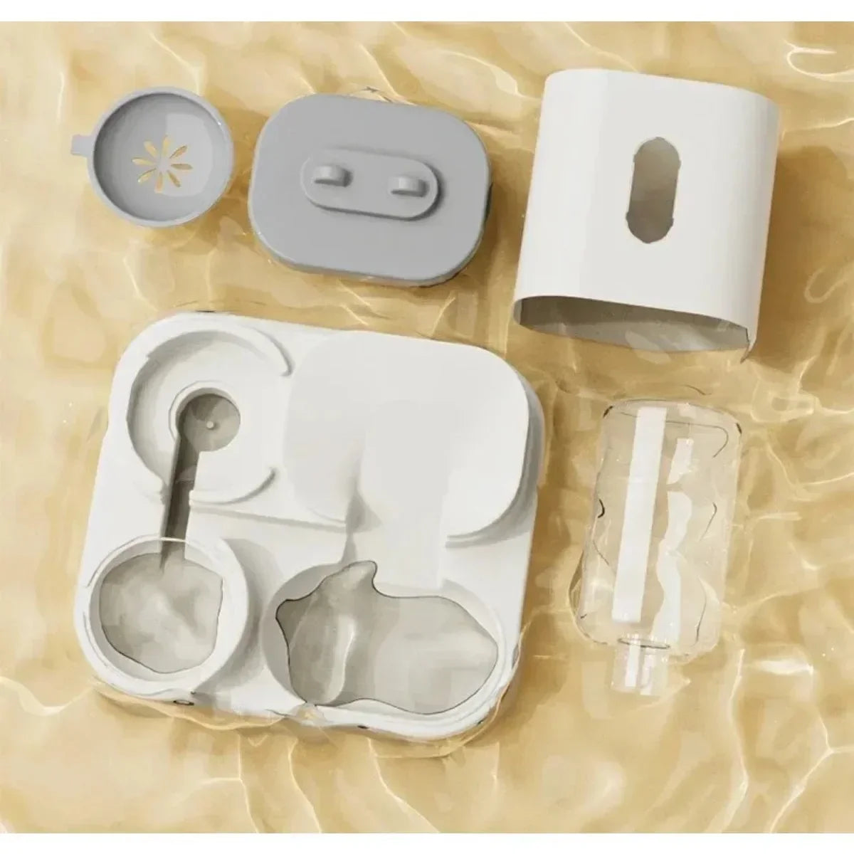 Gold cat feeding station colour option