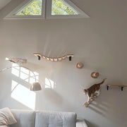 Sisal scratching post wall piece for cat climbing wall