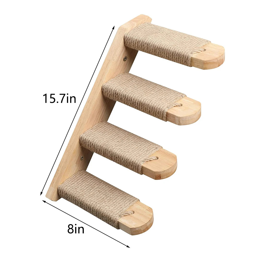 Double sisal scratching post wall option