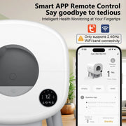 Smart litter box sealed waste compartment detail