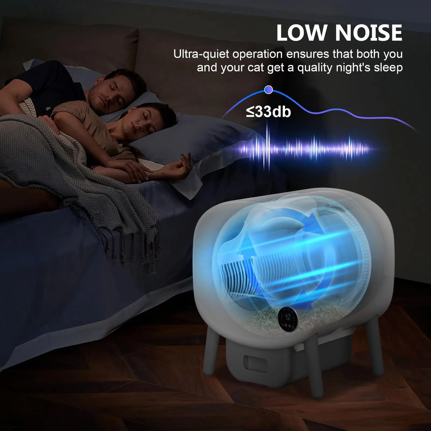 Fumoi smart self-cleaning litter box product view