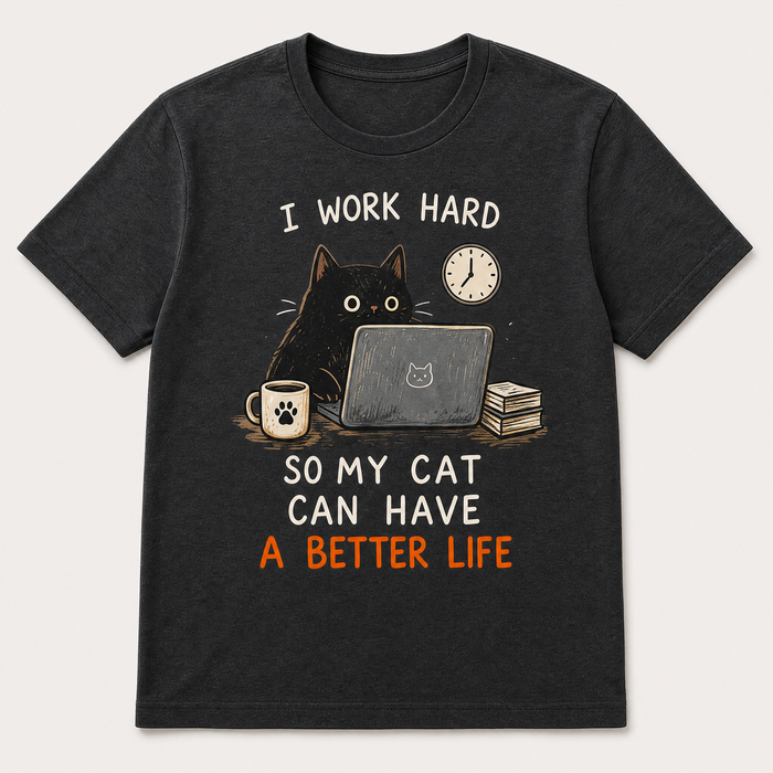 Funny cat graphic t-shirt collection, nine designs for cat lovers