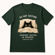 Do Not Disturb Cat graphic tee design