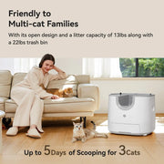 Furoomate self-cleaning litter box waste compartment