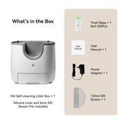 11L automatic cat litter box app monitoring feature