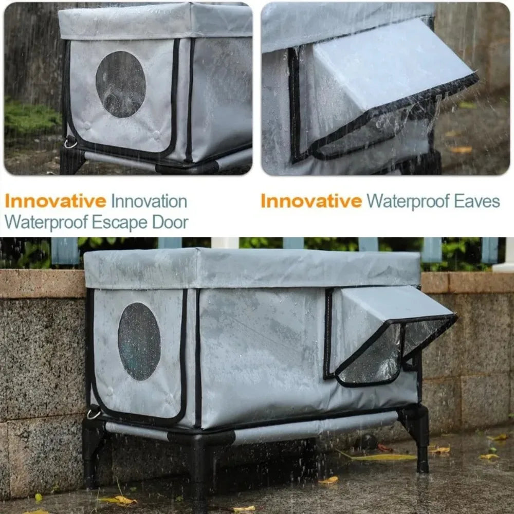 Heated cat shelter size options S M L