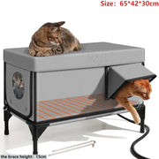 Heated outdoor cat shelter product view