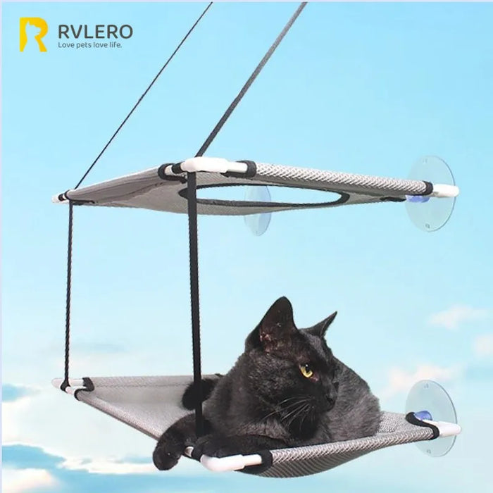 Lookout Lounge cat window hammock, double layer configuration