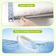 Cat window perch fold mechanism and frame detail