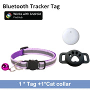 Lightweight tracker tag on cat collar