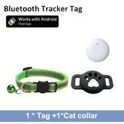 Reflective cat collar in green option