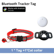 Reflective anti-lost cat tracker collar product view