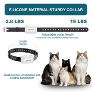 Cat training collar cue settings detail
