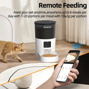 ROJECO feeder voice recorder mealtime call feature