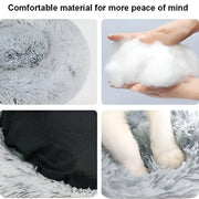 50 cm round heated pet bed in light grey, product detail