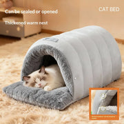 Winter cat cave size options 47cm and 60cm