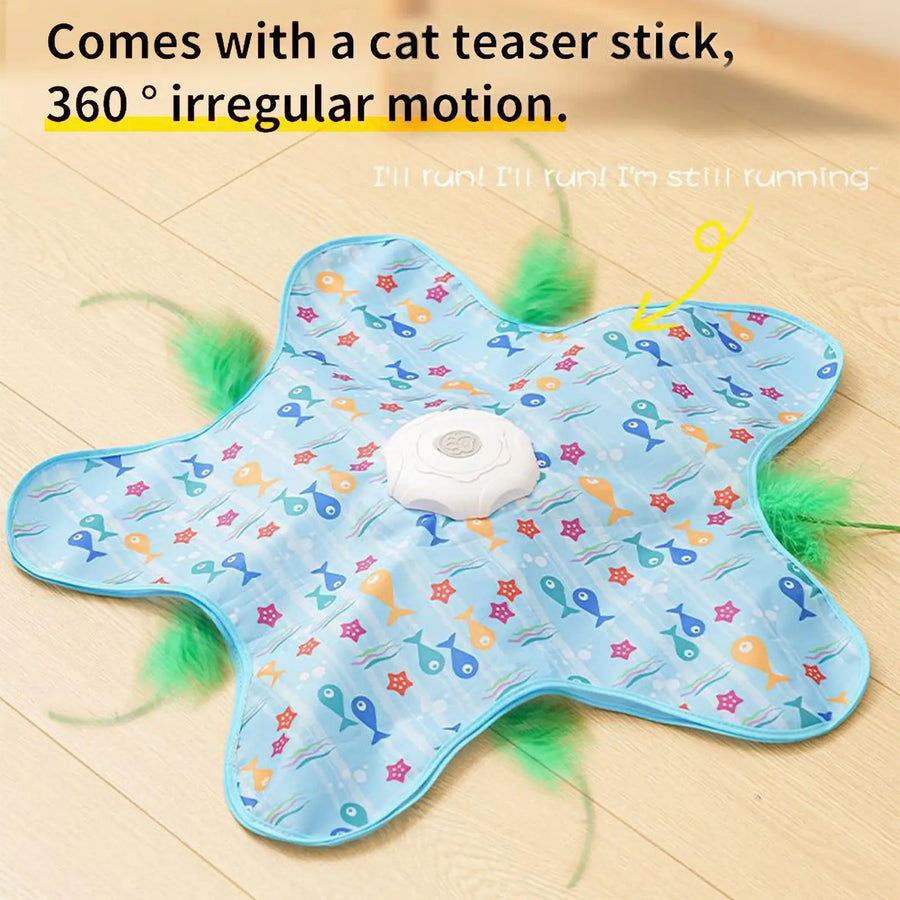 Star Spinner Automatic Cat Toy for Motion Chase Play