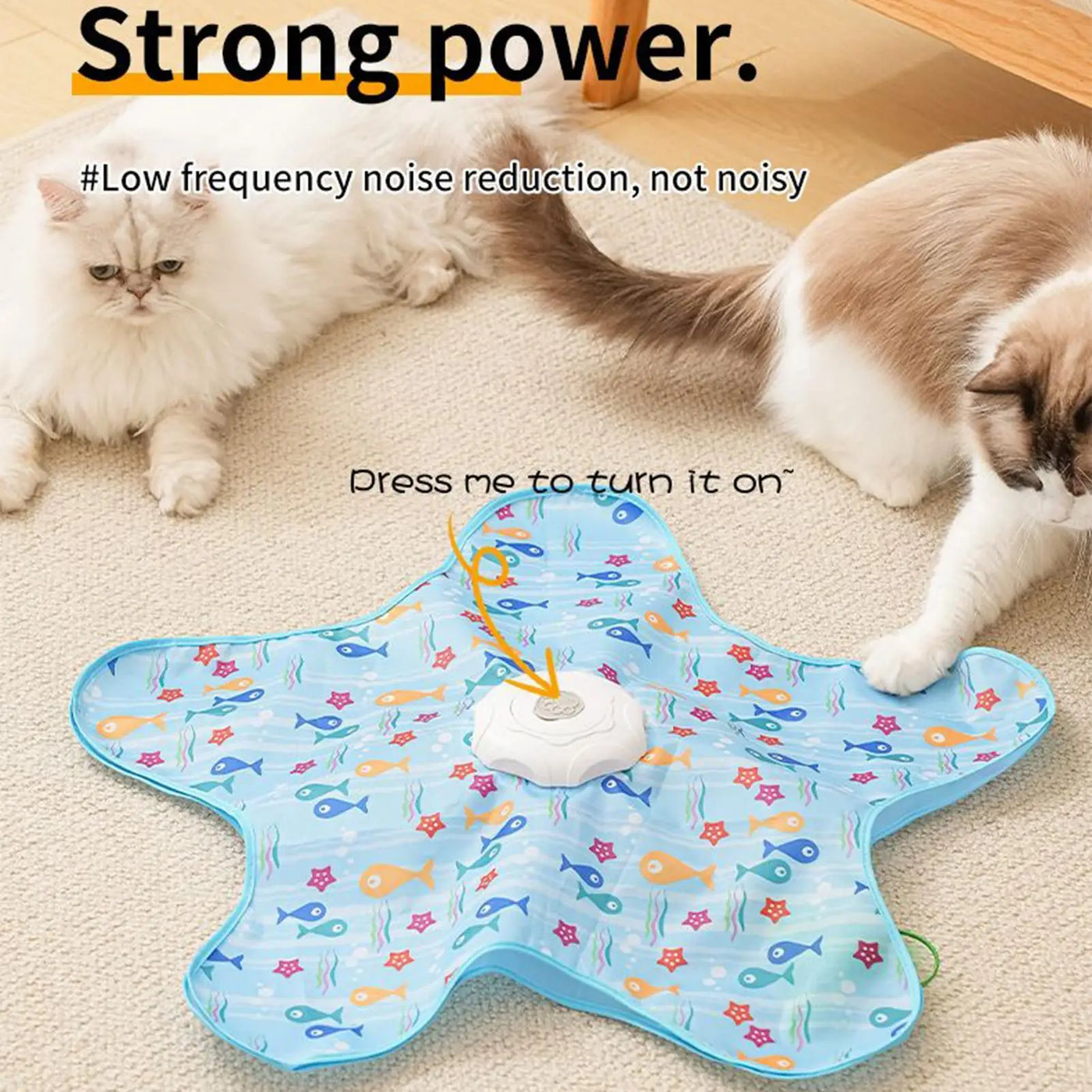 Star Spinner cat toy operating view