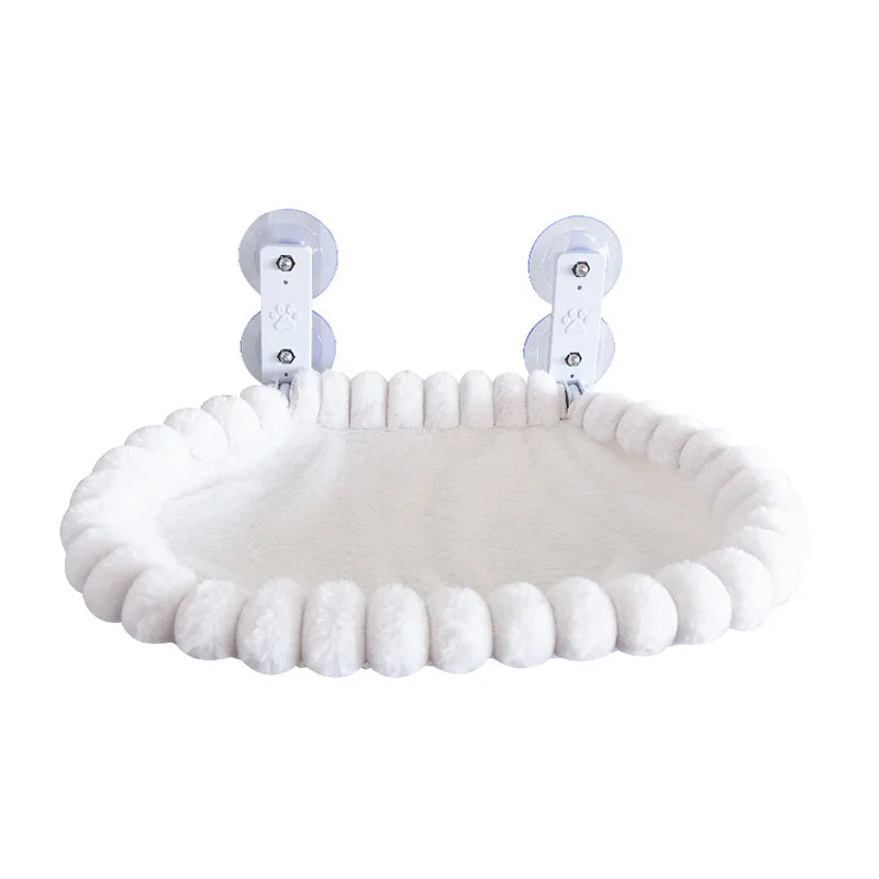 Cat window hammock sling seat and suction cup detail