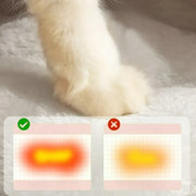 Heated cat house interior with soft lining, 52cm size