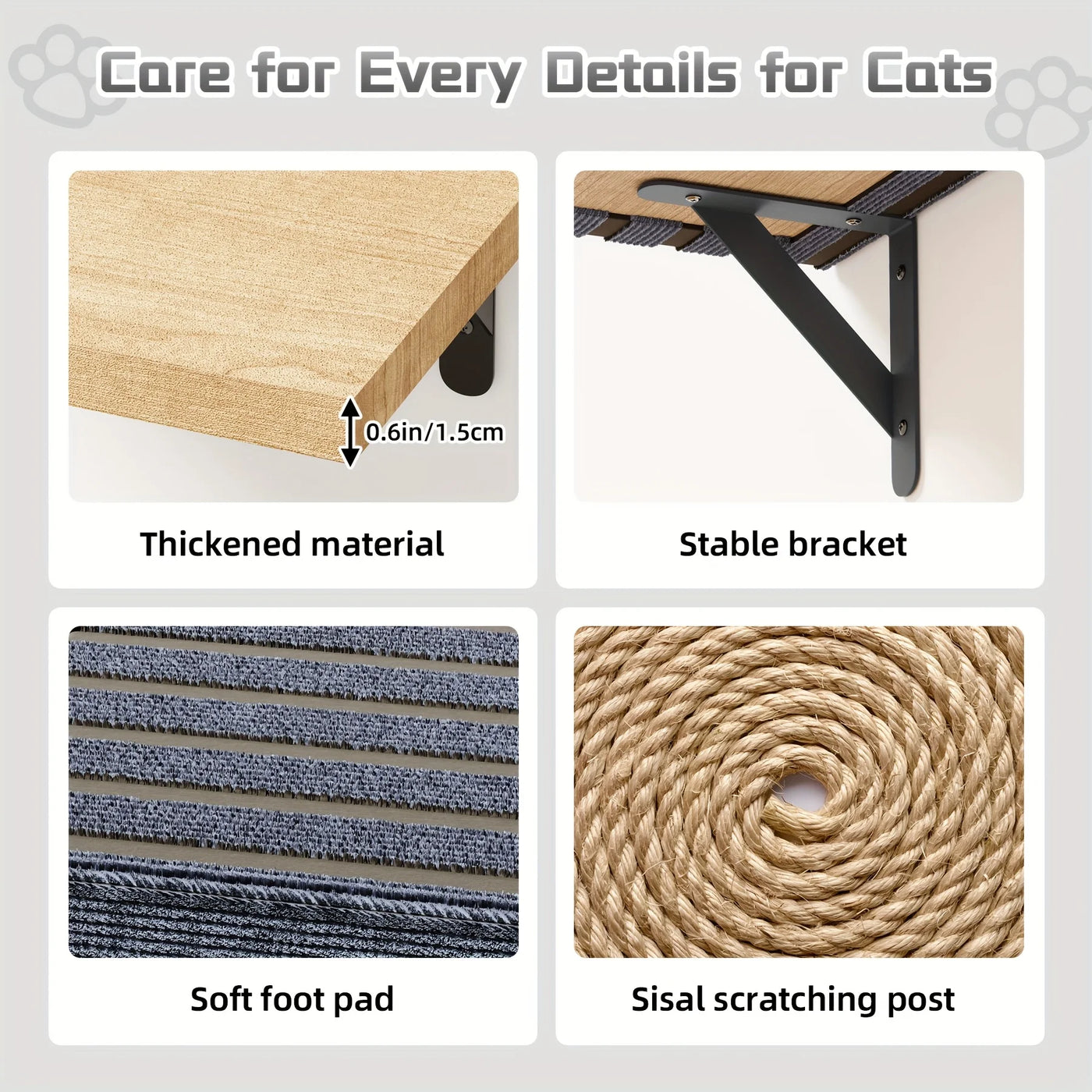 TOMNK cat climber mounting detail