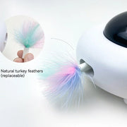 UFO shaped motion cat toy, detail of spinner